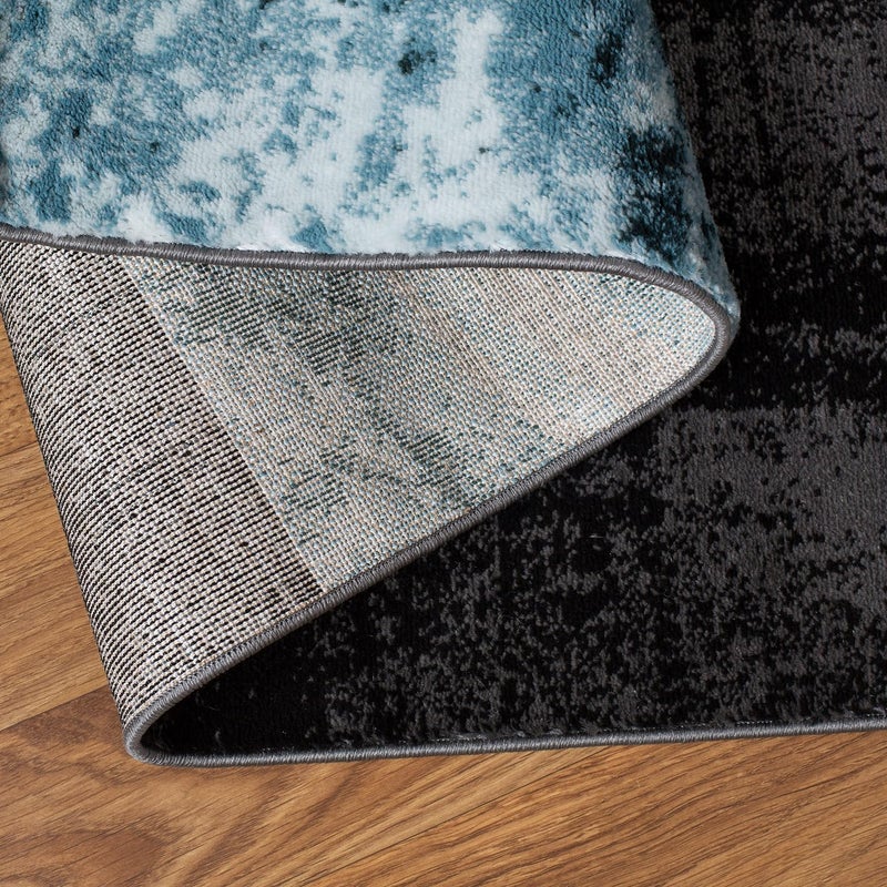 Rugshop Contemporary Abstract Circle Design Soft Area Rug 2' x 3' Gray - Image 4
